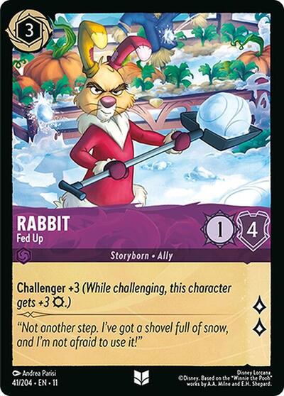 Rabbit - Fed Up - Cold Foil (Winterspell)(11-041/204)(U)