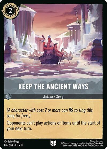 Keep the Ancient Ways - Cold Foil (Winterspell)(11-196/204)(U)