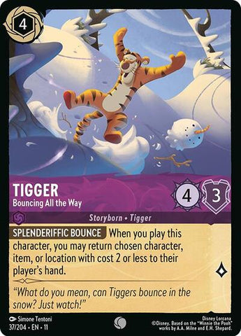 Tigger - Bouncing All the Way - Cold Foil (Winterspell)(11-037/204)(C)