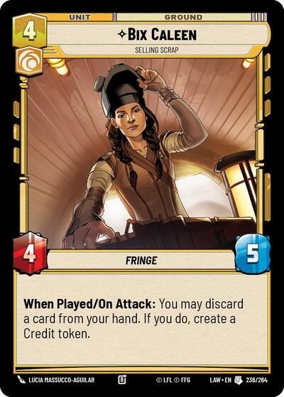 Bix Caleen, Selling Scrap (A Lawless Time)(LAW-236/264)(U)