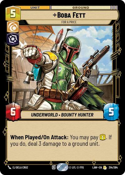 Boba Fett, For a Price (A Lawless Time)(LAW-214/264)(R)