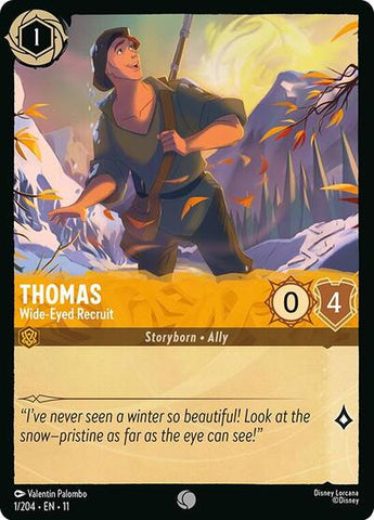 Thomas - Wide-Eyed Recruit - Cold Foil (Winterspell)(11-001/204)(C)