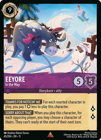 Eeyore - In the Way - Cold Foil (Winterspell)(11-045/204)(R)