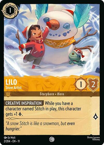 Lilo - Snow Artist - Cold Foil (Winterspell)(11-002/204)(C)
