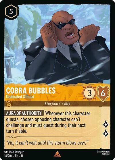 Cobra Bubbles - Dedicated Official - Cold Foil (Winterspell)(11-014/204)(R)