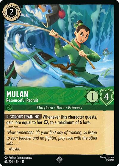 Mulan - Resourceful Recruit - Cold Foil (Winterspell)(11-069/204)(SR)