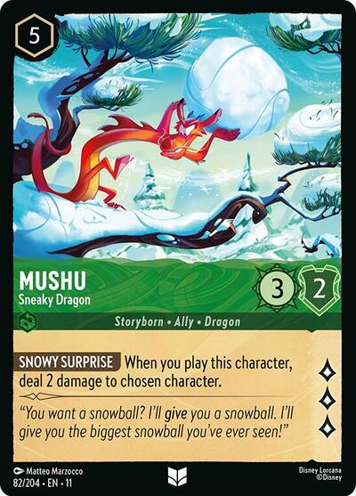 Mushu - Sneaky Dragon - Cold Foil (Winterspell)(11-082/204)(U)