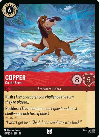 Copper - On the Scent - Cold Foil (Winterspell)(11-107/204)(U)