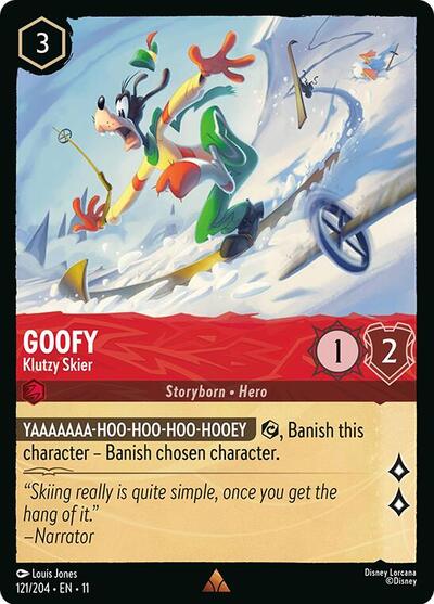 Goofy - Klutzy Skier - Cold Foil (Winterspell)(11-121/204)(R)