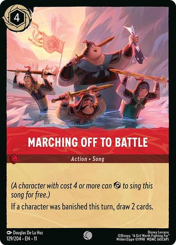 Marching Off to Battle - Cold Foil (Winterspell)(11-129/204)(C)