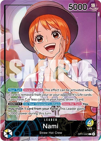 Nami [Whole Cake Island Arc] [Foil] (One Piece Promotion Cards)(OP11-041)(L)