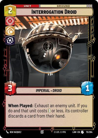 Interrogation Droid (A Lawless Time)(LAW-075/264)(U)