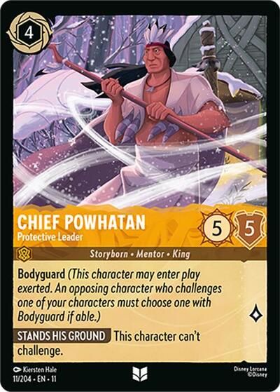 Chief Powhatan - Protective Leader - Cold Foil (Winterspell)(11-011/204)(U)