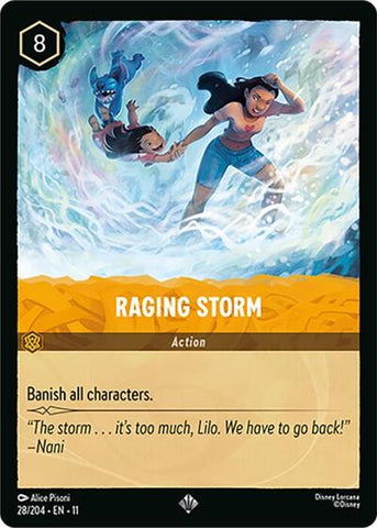Raging Storm - Cold Foil (Winterspell)(11-028/204)(SR)