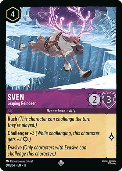 Sven - Leaping Reindeer - Cold Foil (Winterspell)(11-060/204)(SR)