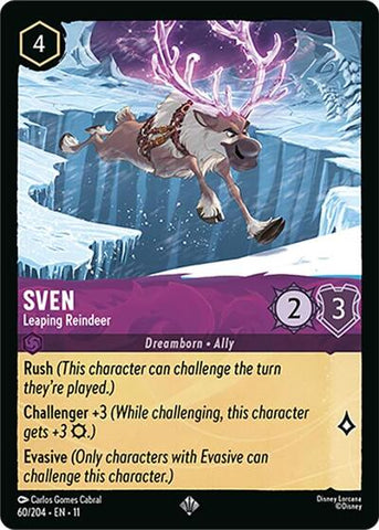 Sven - Leaping Reindeer - Cold Foil (Winterspell)(11-060/204)(SR)