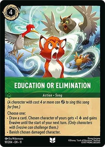 Education or Elimination - Cold Foil (Winterspell)(11-097/204)(U)