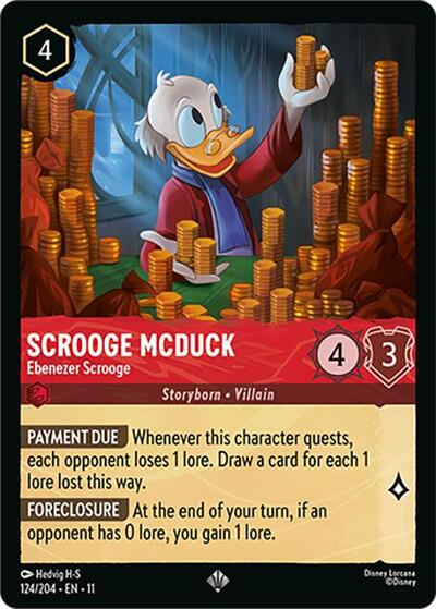 Scrooge McDuck - Ebenezer Scrooge - Cold Foil (Winterspell)(11-124/204)(SR)