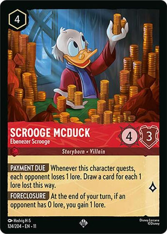 Scrooge McDuck - Ebenezer Scrooge - Cold Foil (Winterspell)(11-124/204)(SR)
