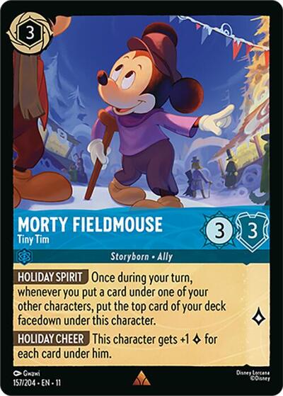 Morty Fieldmouse - Tiny Tim - Cold Foil (Winterspell)(11-157/204)(R)