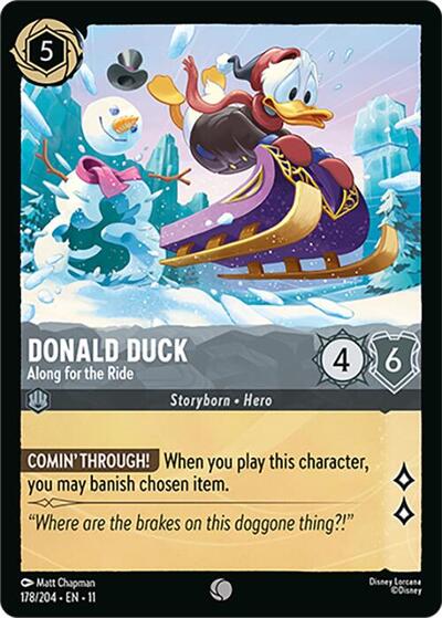 Donald Duck - Along for the Ride - Cold Foil (Winterspell)(11-178/204)(C)