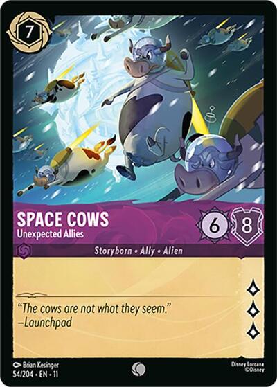 Space Cows - Unexpected Allies - Cold Foil (Winterspell)(11-054/204)(C)