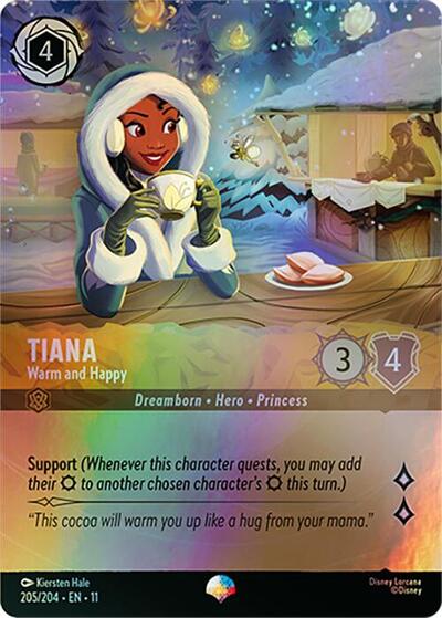 Tiana - Warm and Happy - Holofoil (Winterspell)(11-205/204)(EP)