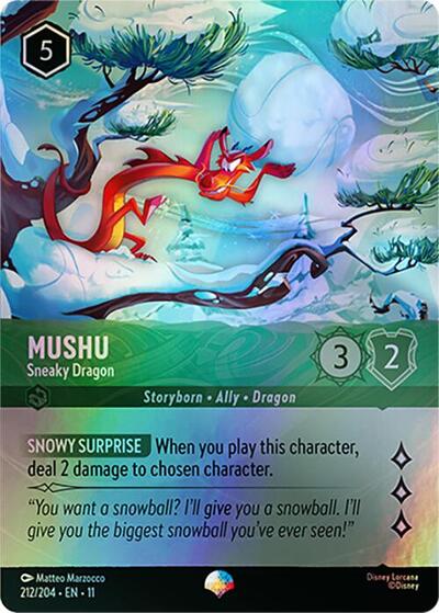 Mushu - Sneaky Dragon - Holofoil (Winterspell)(11-212/204)(EP)
