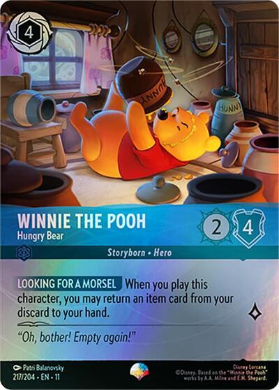 Winnie the Pooh - Hungry Bear - Holofoil (Winterspell)(11-217/204)(EP)