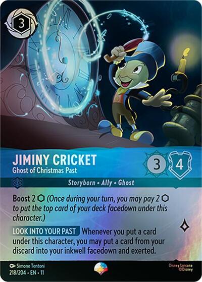 Jiminy Cricket - Ghost of Christmas Past - Holofoil (Winterspell)(11-218/204)(EP)