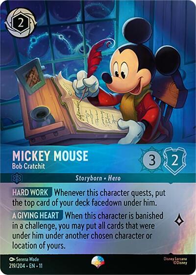 Mickey Mouse - Bob Cratchit - Holofoil (Winterspell)(11-219/204)(EP)