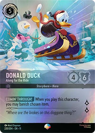 Donald Duck - Along for the Ride - Holofoil (Winterspell)(11-220/204)(EP)