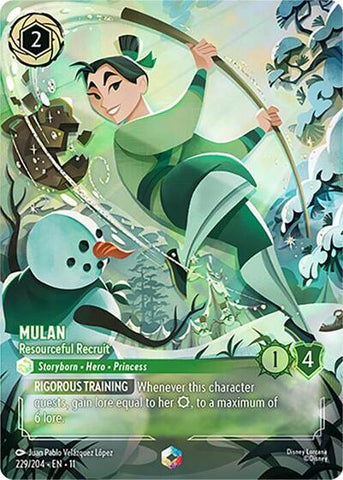Mulan - Resourceful Recruit - Holofoil (Winterspell)(11-229/204)(E)