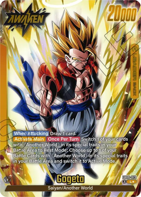 Son Goku/Vegeta // Gogeta [Alternate Art] [Foil] (FB09-073)(L)