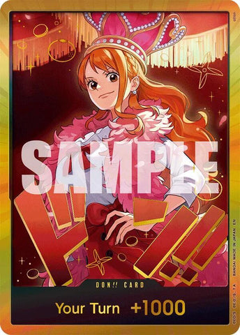 DON!! Card (Nami) (Gold) - Foil (Extra Booster: Heroines Edition)()(DON!!)