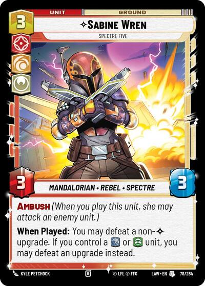Sabine Wren, Spectre Five (A Lawless Time)(LAW-078/264)(U)