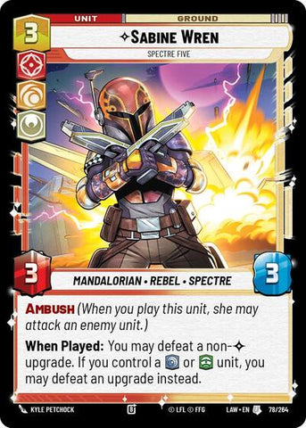 Sabine Wren, Spectre Five (A Lawless Time)(LAW-078/264)(U)