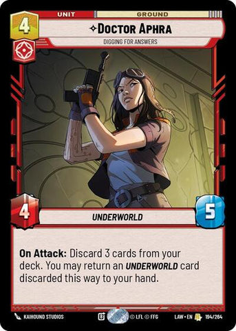 Doctor Aphra, Digging for Answers (A Lawless Time)(LAW-194/264)(R)