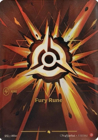 Fury Rune - Alternate Art - Foil (Spiritforged)(SFD-R01a/221)