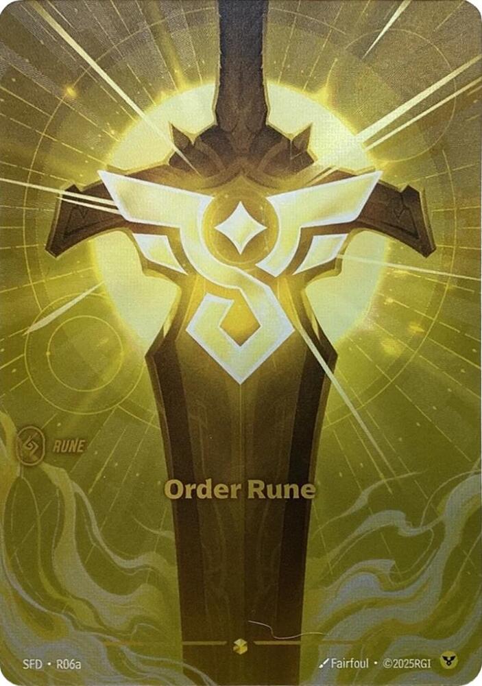 Order Rune - Alternate Art - Foil (Spiritforged)(SFD-R06a/221)(O/AA)