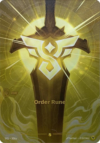 Order Rune - Alternate Art - Foil (Spiritforged)(SFD-R06a/221)(O/AA)