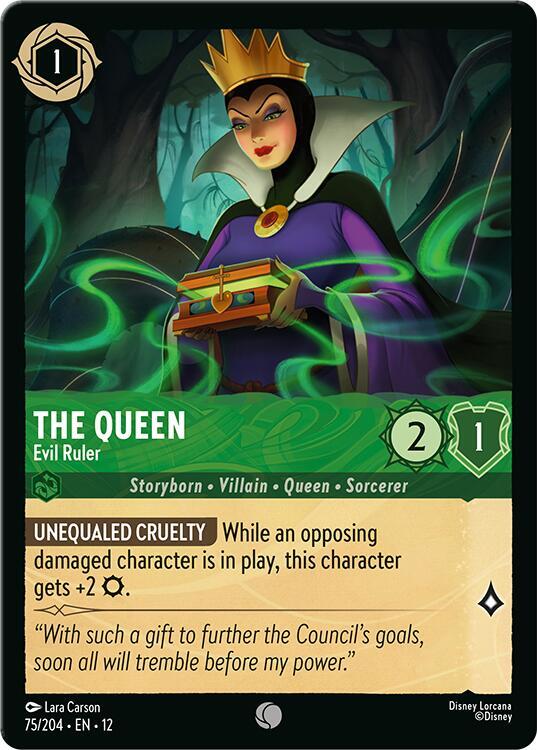 The Queen - Evil Ruler  [Cold Foil] (Wilds Unknown)(12-75/204)(C)
