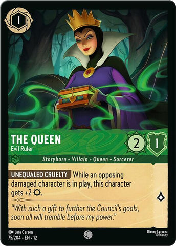 The Queen - Evil Ruler  [Cold Foil] (Wilds Unknown)(12-75/204)(C)