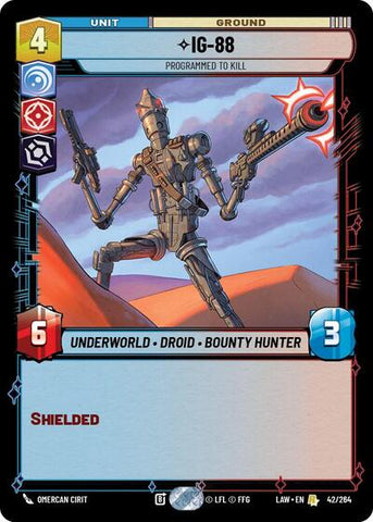 IG-88, Programmed to Kill (A Lawless Time)(LAW-042/264)(R)