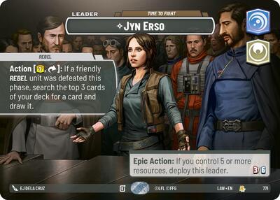 Jyn Erso, Time to Fight (Showcase) - Foil (A Lawless Time)(LAW-771/901)(R)