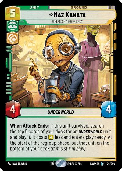 Maz Kanata, Where's My Boyfriend? (A Lawless Time)(LAW-074/264)(L)