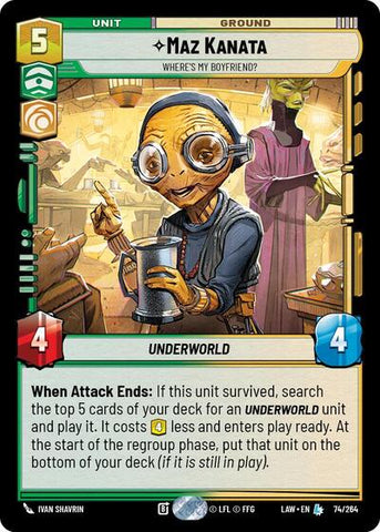 Maz Kanata, Where's My Boyfriend? (A Lawless Time)(LAW-074/264)(L)