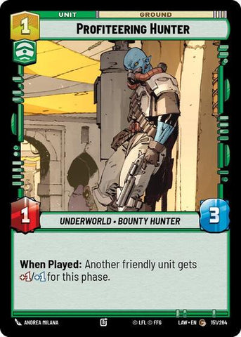 Profiteering Hunter (A Lawless Time)(LAW-151/264)(C)