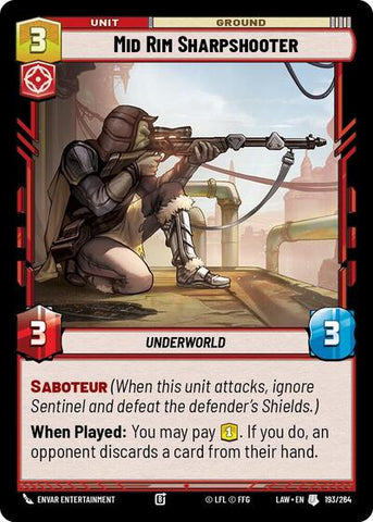 Mid Rim Sharpshooter (A Lawless Time)(LAW-193/264)(U)