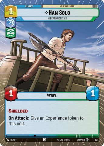 Han Solo, Hibernation Sick (Hyperspace) (A Lawless Time)(LAW-301/901)(S)